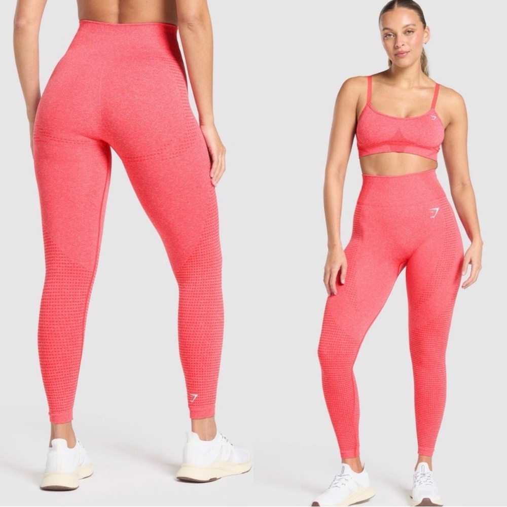 Gymshark Coral Seamless High-Waisted Leggings